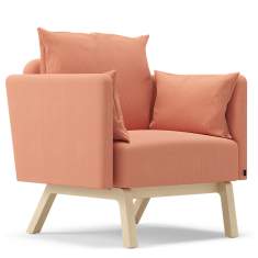 Loungesessel orange Sessel Lounge Holz NC Nordic Care Dahlia