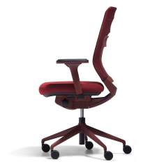 Büro Drehstuhl rot Bürostuhl Netzgewebe Drehstühle FM Büromöbel fm Asiento