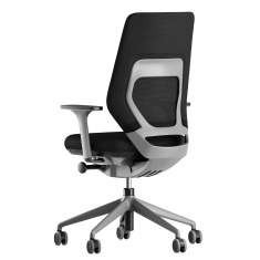 Büro Drehstuhl grau Bürostuhl Netzgewebe Drehstühle FM Büromöbel fm Asiento