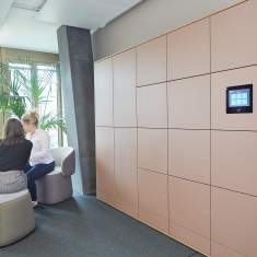 Haworth Be_Hold Smart als intelligente Stauraumlösung im Büroalltag