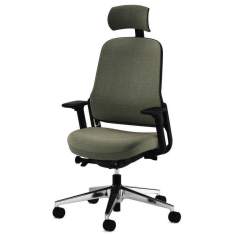 Ergonomischer Bürodrehstuhl ME von Wilkhahn mit Armlehnen und Synchronmechanik