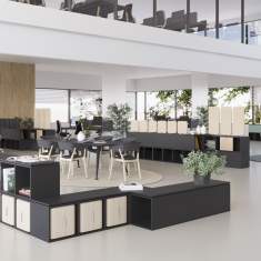 Nowy Styl OXO modulares Sitzmöbelsystem im offenen Büroarbeitsumfeld