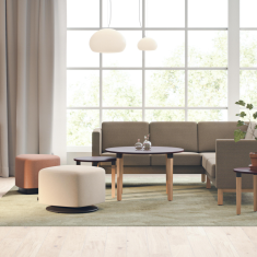 Sofa Lounge braun Loungesofa Holz Kinnarps Scandinavia