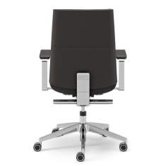 Konferenzstuhl schwarz Drehstuhl Leder Drehstühle Büro Konferenzsessel Martinstoll Collection S
