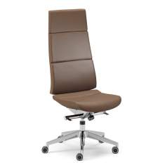 Konferenzstuhl braun Drehstuhl Leder Drehstühle Büro Konferenzsessel Martinstoll Collection S