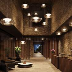 Pendelleuchte transparent Pendelleuchten Regent Lighting Torus