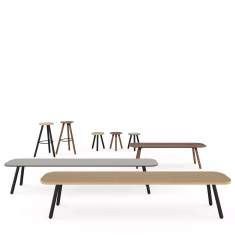 Bank Holz Hocker Barhocker Barstuhl Traversenbank Lista Office LO Merge Sitzmöbel