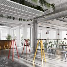 Bank Holz Hocker Barhocker Barstuhl Traversenbank Lista Office LO Merge Sitzmöbel