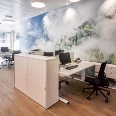 Büroschränke mit Rolladen Büroschrank weiß Embru, eQ Lateralschrank