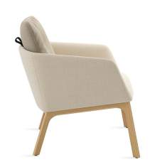 Loungesessel Holz Sessel Lounge grau Coalesse Marien152 Lounge