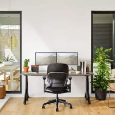 Steelcase Leap Arbeitsstuhl im stilvollen Homeoffice