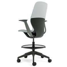 Bürostuhl schwarz Bürodrehstuhl moderne Bürostühle mit Armlehnen, Steelcase, SILQ Schalterstuhl