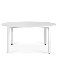 Konferenztische Büro weiss Steelcase FrameFour Konferenztisch
runde Tischplatte