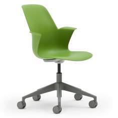 Seminarstuhl grün Stuhl für Learning Einrichtungen für Schulungsräume, Steelcase, node
