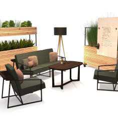 Mobile Pflanzkästen Holz Orangebox Woods