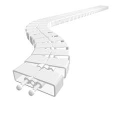 Kabelführungen weiss Elektrifizierungen, Q-LAB®, Kabelschlange Cube® SL