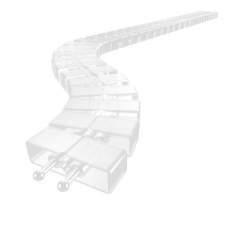 Kabelführungen weiss Elektrifizierungen, Q-LAB®, Kabelschlange Cube® SL