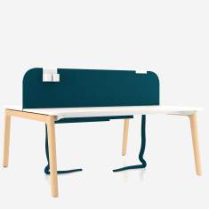 Schreibtisch Holz Schreibtische weiss Büro Nowy Styl Levitate Workbench
Doppelarbeitsplatz