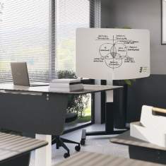 Lista Office LO Cockpit Plus Rolltisch im Büro für flexible Projektarbeit
