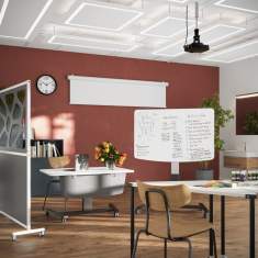 Mobiler Rolltisch LO Cockpit Plus für Workshops und kreative Teammeetings