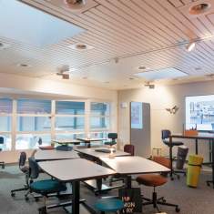 Rolltisch fahrbar Rolltische höhenverstellbar Schulung Lista Office LO Cockpit