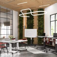 Rolltisch fahrbar Rolltische höhenverstellbar Schulung Lista Office LO Cockpit