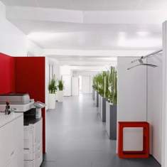 Akustik Stellwand Garderobe weiss Lista Office LO Team Butler LO Mindport