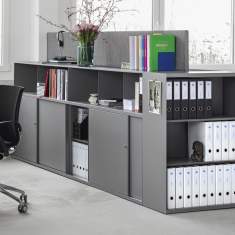 Sideboard Büro, Lista Office LO, Schiebetürenschrank LO One «twin»