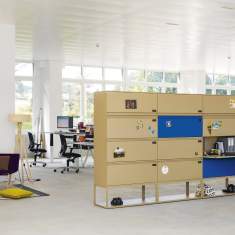 Lista Office LO LO Locker Schließfachsystem in offenen Bürolandschaften