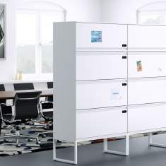 LO Locker von Lista Office LO als persönliche Stauraumlösung im modernen Büro