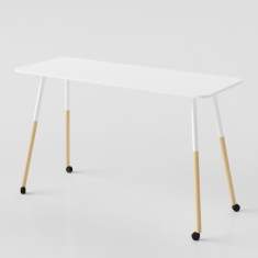 Stehtische weiss Rolltisch Büro Konferenztisch hoch Neudoerfler MyMotion Stehtisch