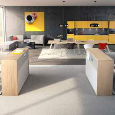Büroschränke Holz Büroschrank abschließbar PRISMA 2 Funktionsschrank Palmberg
