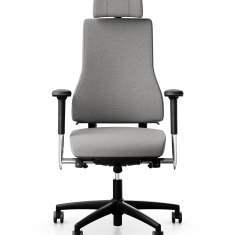 Bürostuhl grau Drehstühle Büro Drehstuhl mit Armlehnen RH Axia® 2.4
mit Kopfstütze