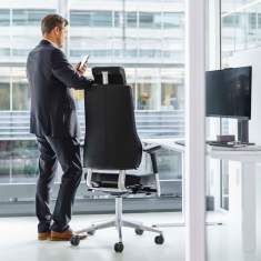 Chefsessel schwarz Drehstuhl exklusive Drehstühle Büro Direktion RH Axia Exclusive