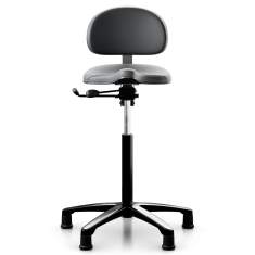 Ergonomischer Bürostuhl schwarz Schreibtischstuhl ergonomisch, Flokk, RH Support