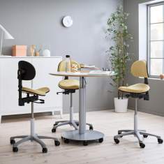 Ergonomischer Bürostuhl gelb Schreibtischstuhl ergonomisch, Flokk, RH Support