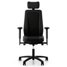Ergonomischer Bürostuhl schwarz Bürodrehstuhl ergonomisch Büro RH Focus