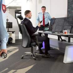 Ergonomischer Bürostuhl schwarz Bürodrehstuhl ergonomisch Büro RH Focus