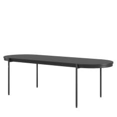 Coffeetisch oval Coffeetische schwarz Couchtisch Connection Paulo