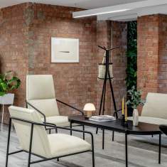 Coffeetisch oval Coffeetische schwarz Couchtisch Connection Paulo