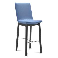 Barhocker blau Barstuhl Holz Connection Swoosh