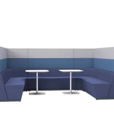 Gruppenarbeitsplätze Konferenzplatz abgeschirmte Konferenzplätze Connection Clique