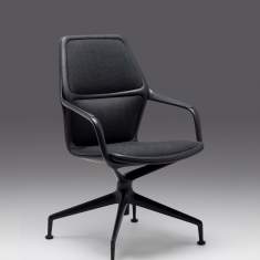 Konfernezstuhl schwarz Konferenzstühle mit Armlehnen Büro Brunner ray