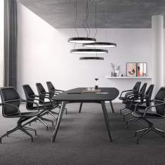 Konfernezstuhl schwarz Konferenzstühle mit Armlehnen Büro Brunner ray