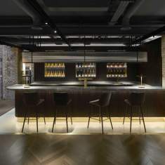 Barstuhl dunkel Barhocker Holz Brunner ray soft bar
