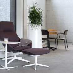 Loungesessel dunkel rot Sessel drehbar Brunner ray soft lounge