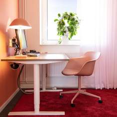 Besucherstuhl drehbar Konferenzstuhl rosa Konferenzstühle Cafeteria Stühle, Materia, Pax