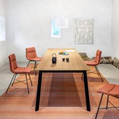 Auszugstisch Holz Konferenztisch rechteckig Konferenztische Büro Massivholztisch Girsberger Liola