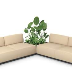 Modulare Sofas beige Sofa Lounge Sedus se:living Sofa