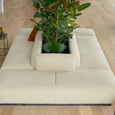 Pflanzelement Lounge Insel Sofa beige se:living Plant Bench